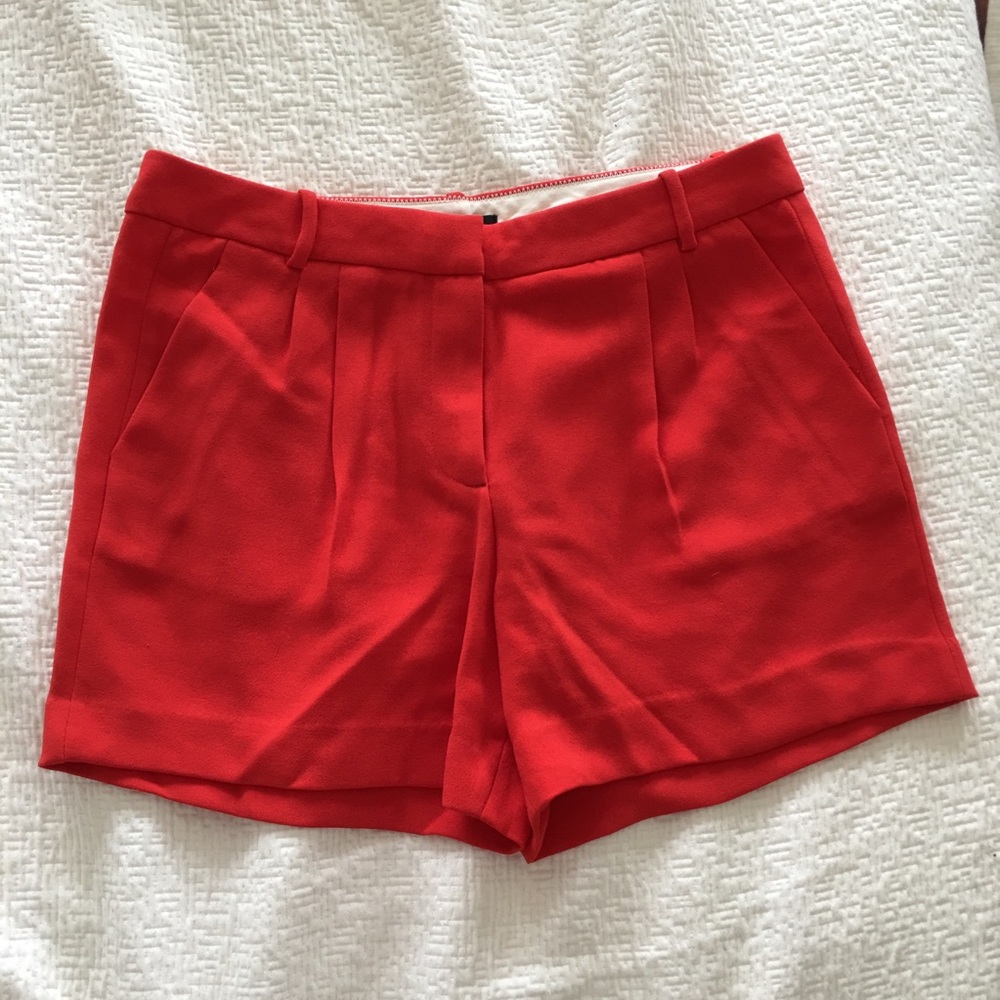JCrew pleated crepe shorts 8